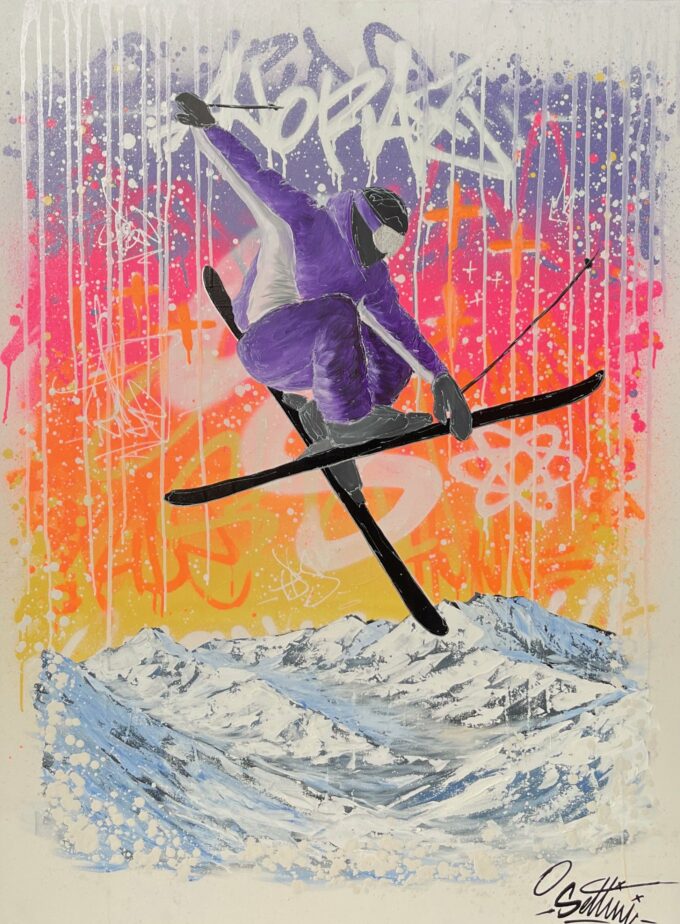 Création artistique en live, liosettini art, Avoriden°7