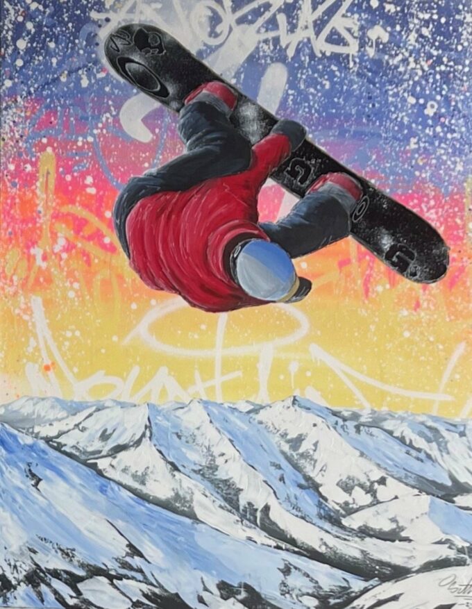 Peinture événementielle, liosettini art, Avoride n°9