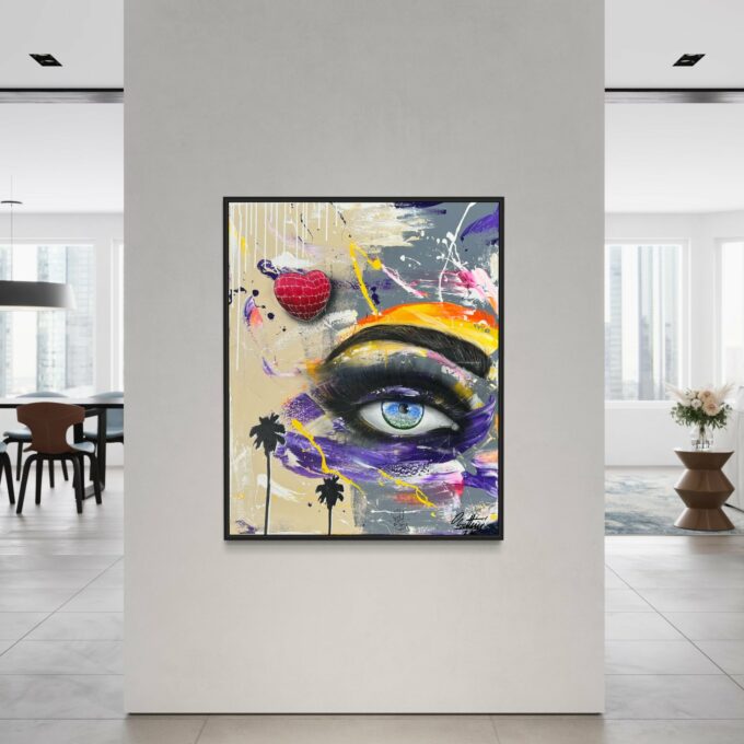 Artiste peintre contemporain, liosettini art, Costarican Vibes - 100cm x 81cm