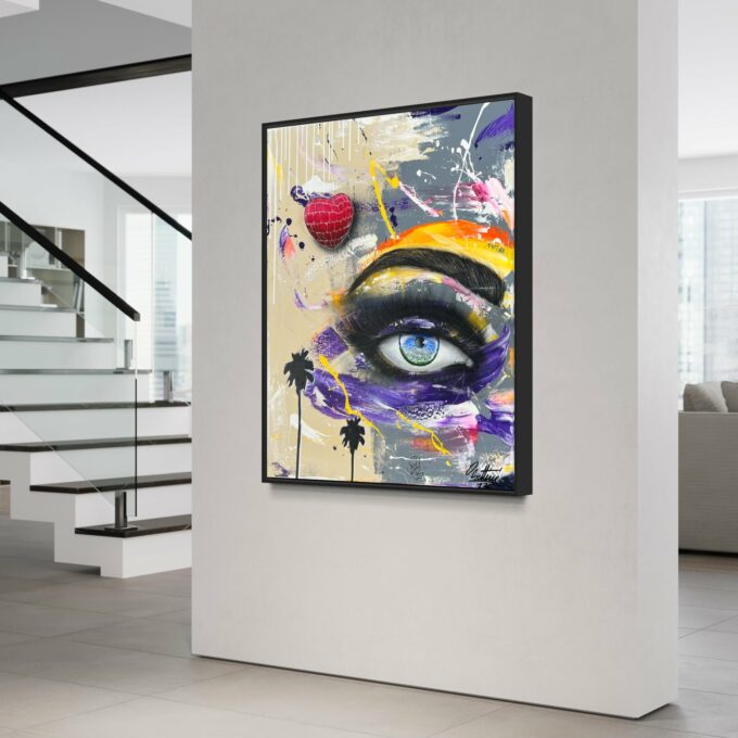 Peinture en direct pour événement, liosettini art, Costarican Vibes - 100cm x 81cm