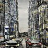 Artiste peintre contemporain, liosettini art, Fusion citadine