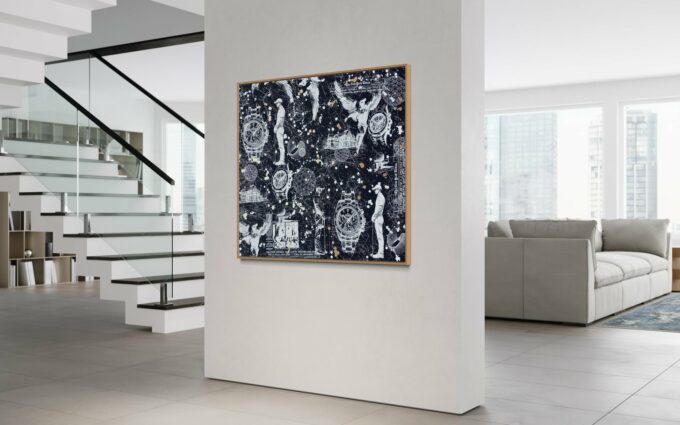 Œuvre d’art unique, liosettini art, GOLF STAR