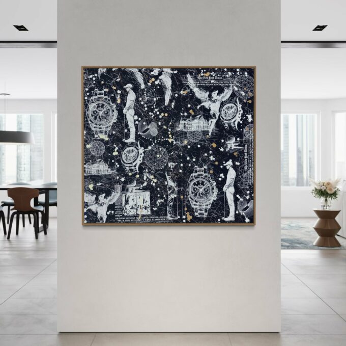 Œuvre d’art unique, liosettini art, GOLF STAR
