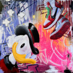 Art abstrait texturé, liosettini art, Jordan off Picsou