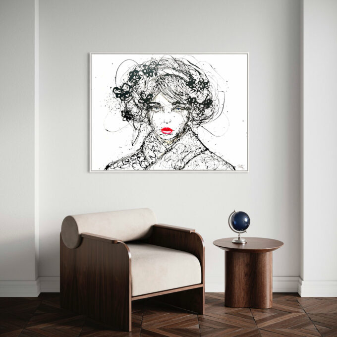 Peinture en direct pour événement, liosettini art, Japan Drip - 130CM x 97CM