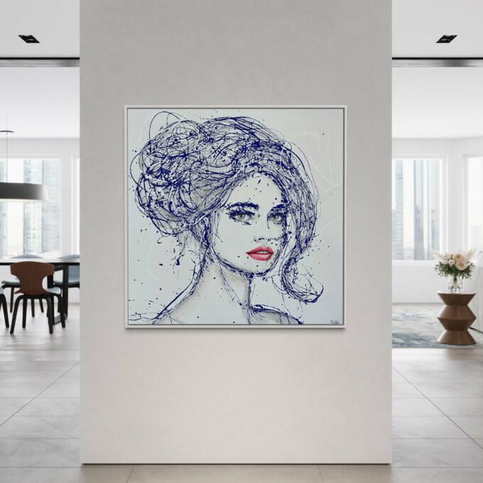 Performance Live Painting, liosettini art, Klein Beauty - 100CM x 100CM