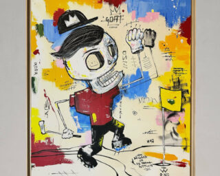 Œuvre contemporaine unique, liosettini art, Tiger 97