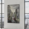 Tableau sur mesure, liosettini art, Vibrations urbaines - 116cm x 89cm