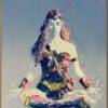 Tableau décoratif moderne, liosettini art, Wonder woman Meditation