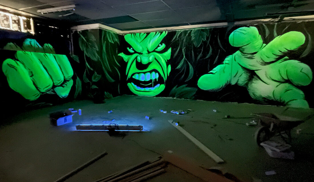 200m2 paintball lumiere noire