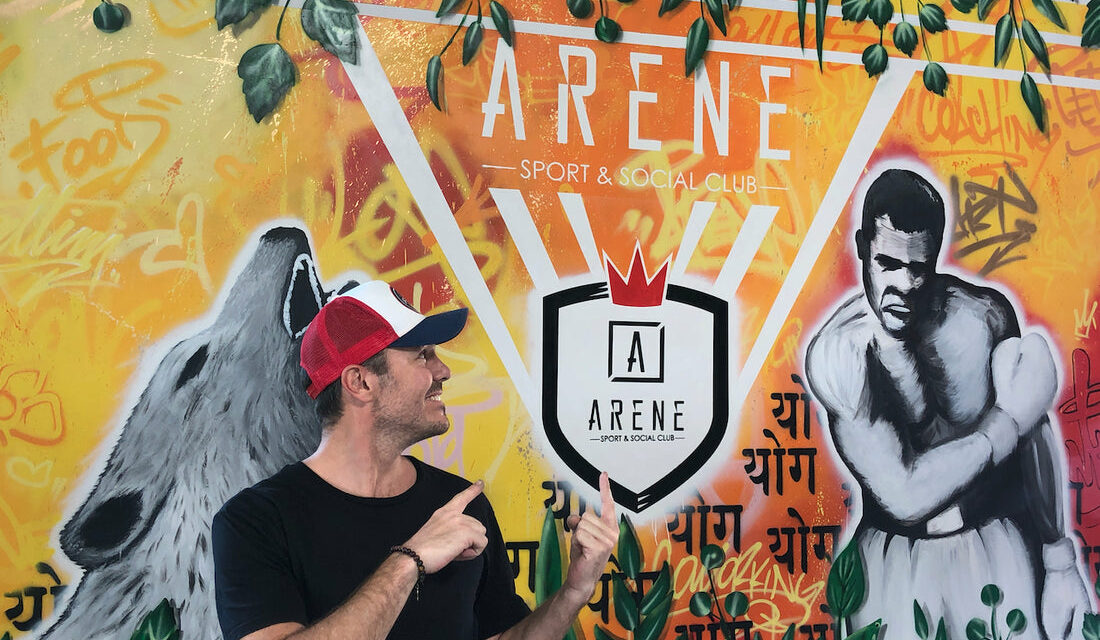 Peinture événementielle, liosettini art, Arene Toulouse