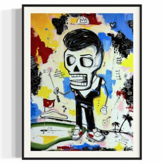 Tableau décoratif moderne, liosettini art, Never 3 Putt - EA