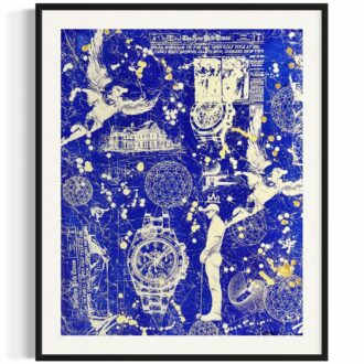 Tableau contemporain coloré, liosettini art, The Sky's Course EA