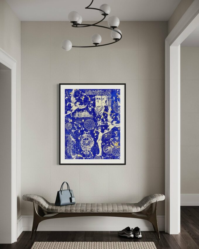 The_skys_course_EA1 Peinture au couteau, liosettini art, THE SKY'S COURSE - EA