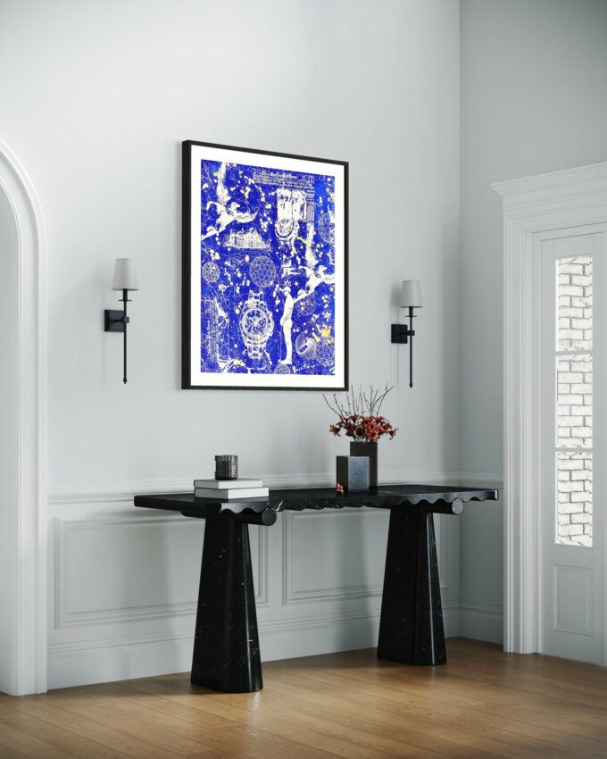 The_skys_course_EA2 Tableau sur mesure, liosettini art, THE SKY'S COURSE - EA